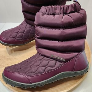 Columbia Omni-Heat Waterproof Winter Boots – Women’s 11 | Burgundy | Slip-On